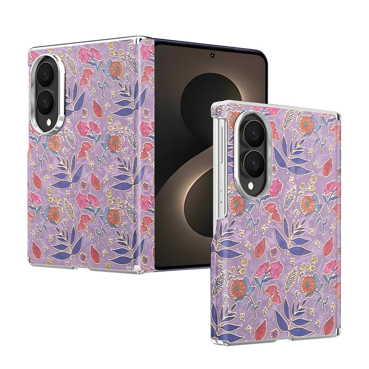 Premium Magnetic Floral Armor Case for Samsung Galaxy Z Fold 8