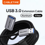 CABLETIME USB 3.0 Braided Extension Cable