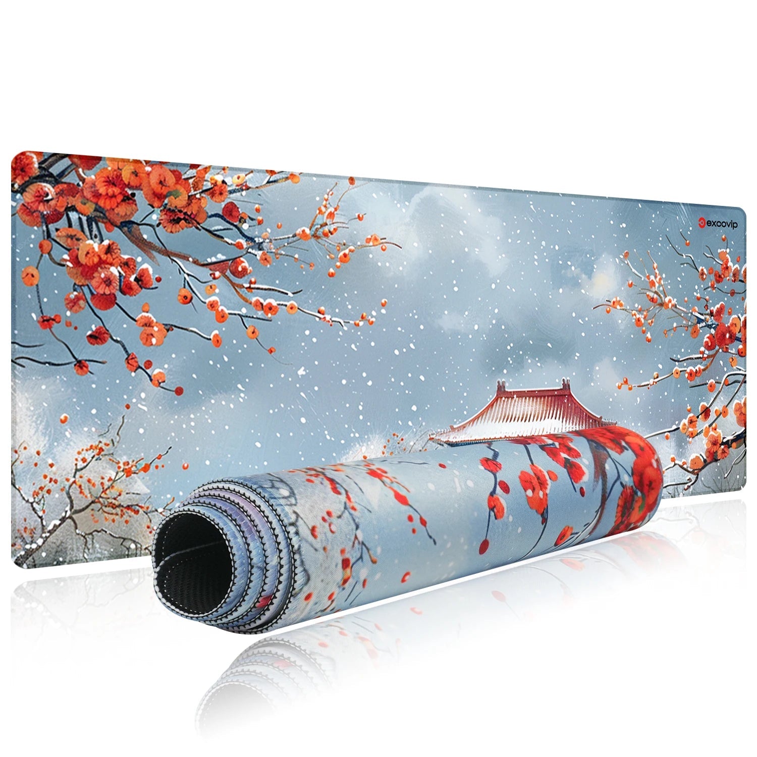 Extended Mouse Pad With Stitched Edge Non-Slip Base
