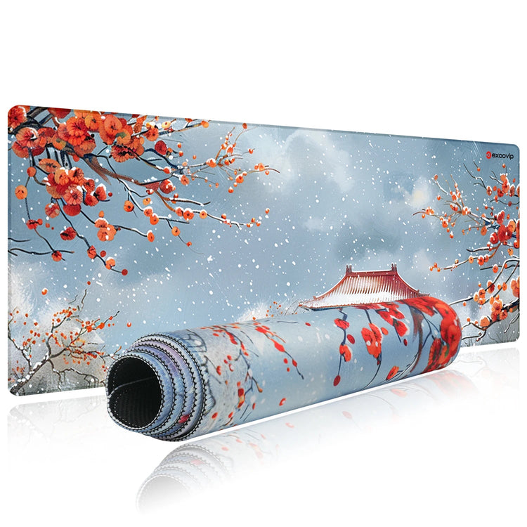 Extended Mouse Pad With Stitched Edge Non-Slip Base