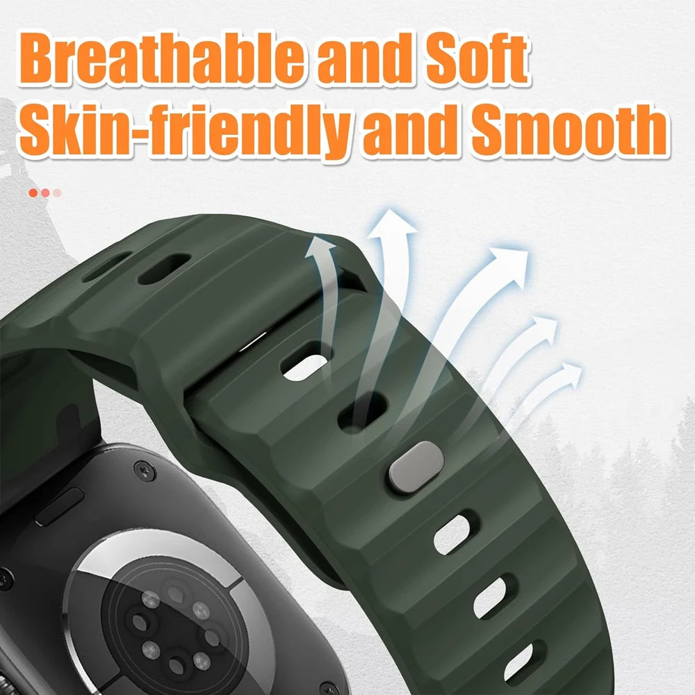 Premium Sport Silicone Strap for Apple Watch