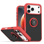 Shockproof Armor Matte Case with Magnetic Ring Holder for iPhone 17 Series