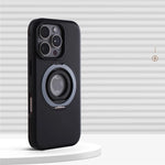 iPhone 16 Series Protective Armor Hollow MagSafe Case with 360° Rotating Ring Stand