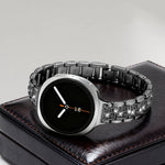 Diamond-Pattern Metal Link Bracelet with Quick-Release Attachment for Samsung Galaxy Watch 8 & Galaxy Watch 8 Classic