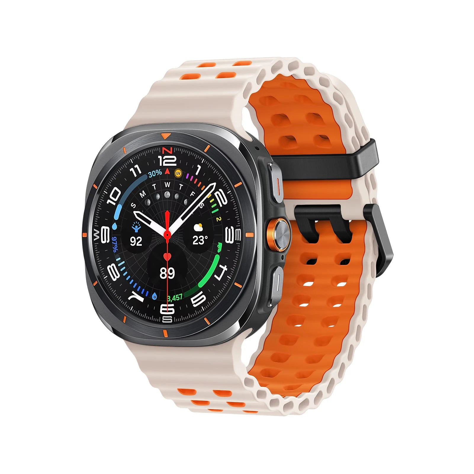 Two-Color Marine Silicone Band for Samsung Galaxy Watch Ultra and Samsung Galaxy Watch Ultra (2025)
