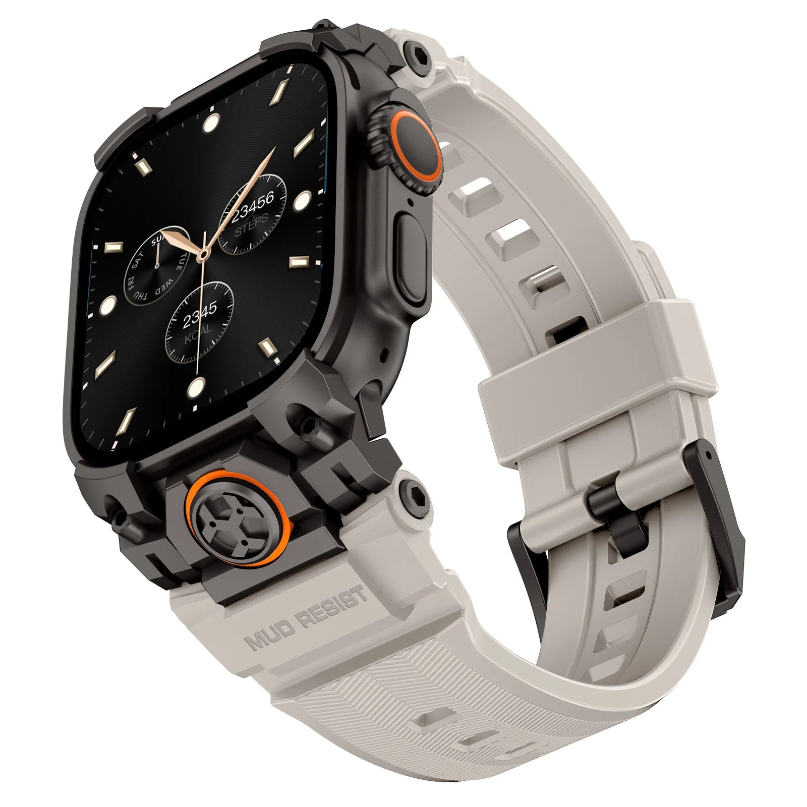 Rugged Armor Silicone Strap Replacement for Apple Watch Ultra