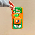 3D Cartoon Carrot Protective Case for iPhone 17 Series