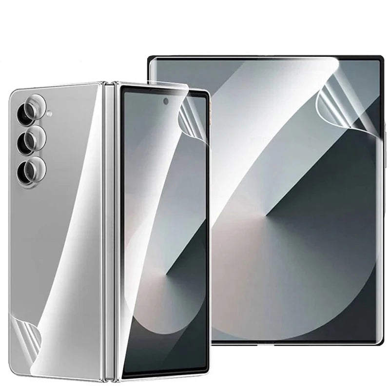 Clear Front and Back Screen Protector with Camera Lens Cover for Samsung Galaxy Z Fold 7