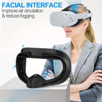 PU Leather Wide 3D Facial Interface Replacement for Meta Quest 2