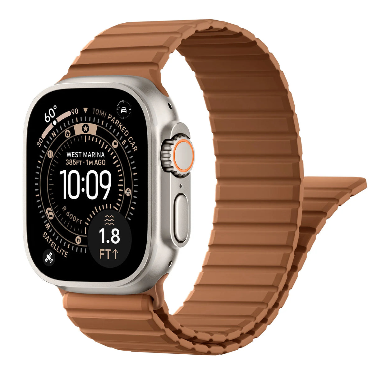Silicone Loop Strap with Magnetic Closure for Apple Watch