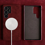 Premium Magnetic Alcantara Case for Samsung Galaxy S25 Series