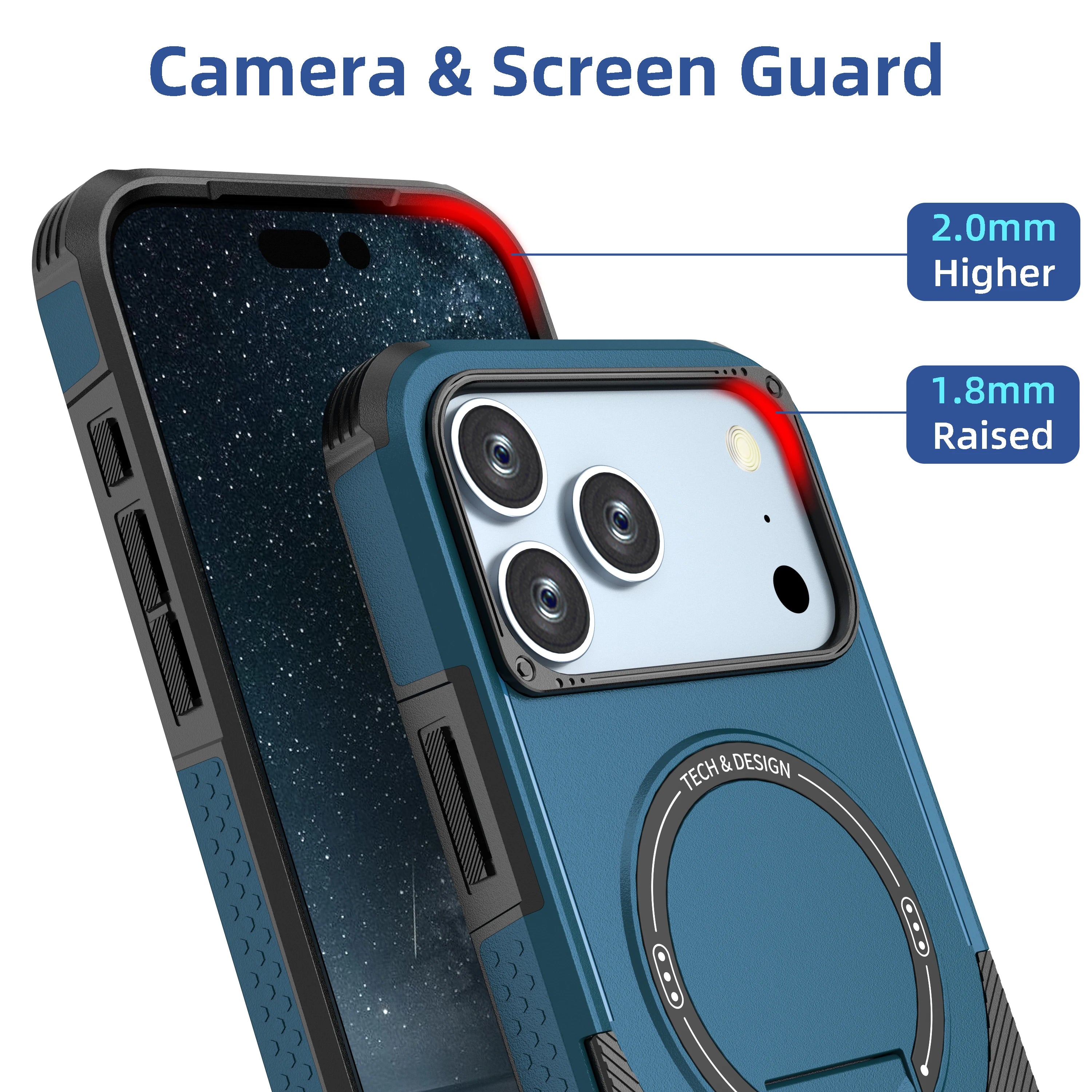 iPhone 17 Series Protective MagSafe Case with Kickstand