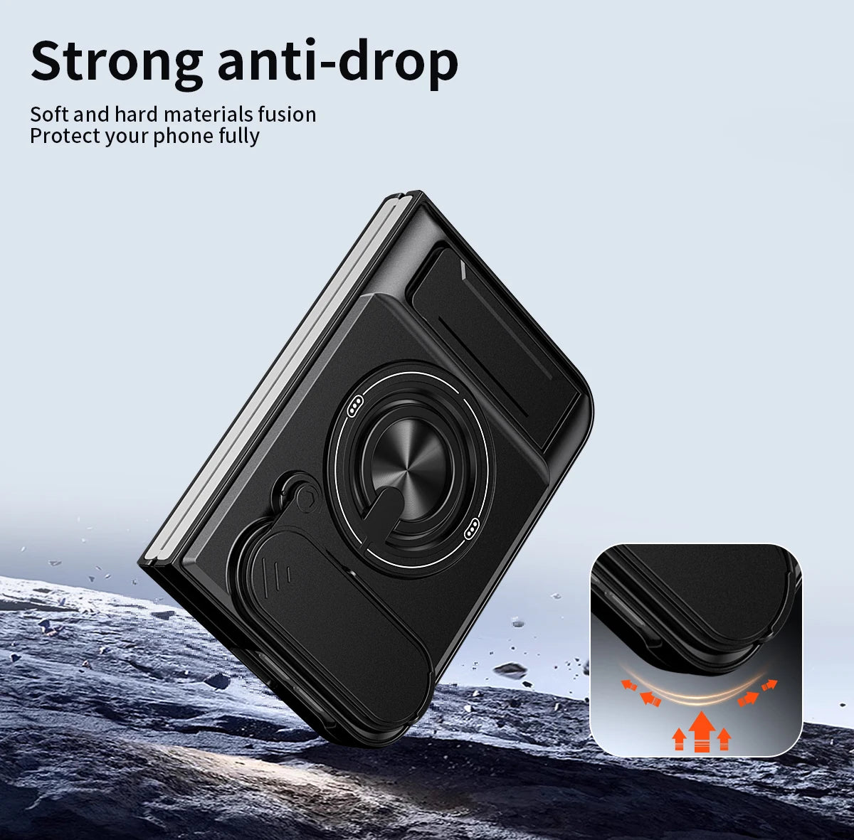 Sliding Camera Lens Protector Case for iPhone Duo