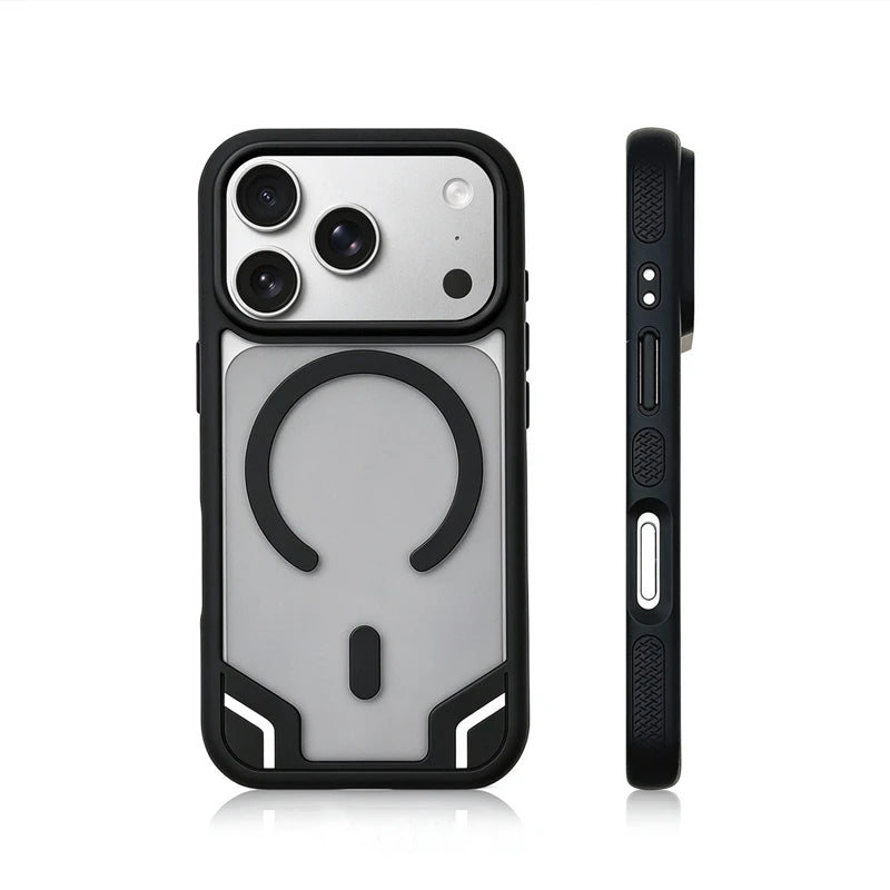 Frosted MagSafe Armor Case with Raised Camera Frame for iPhone 18 Series