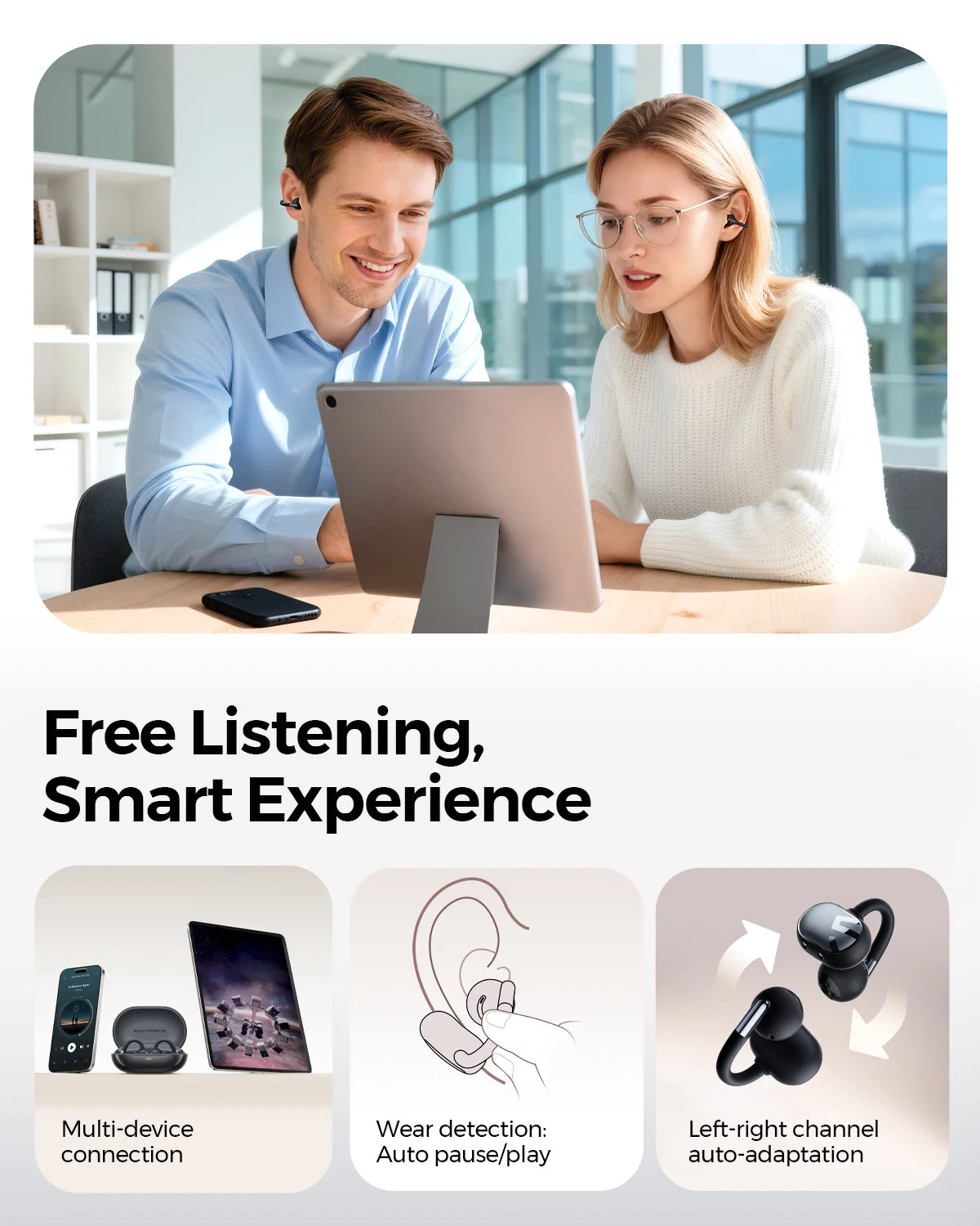 SoundPEATS Clip1 Sports Earphones