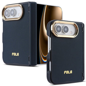 Leather MagSafe Case with Hinge Protection for iPhone Duo