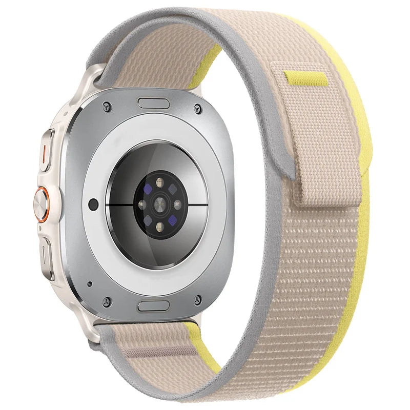 Ribbed Nylon No-Gap Watch Strap for Samsung Galaxy Watch Ultra 2