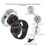 Perforated Silicone Sport Band with Quick-Release Connector for Samsung Galaxy Watch Ultra 2
