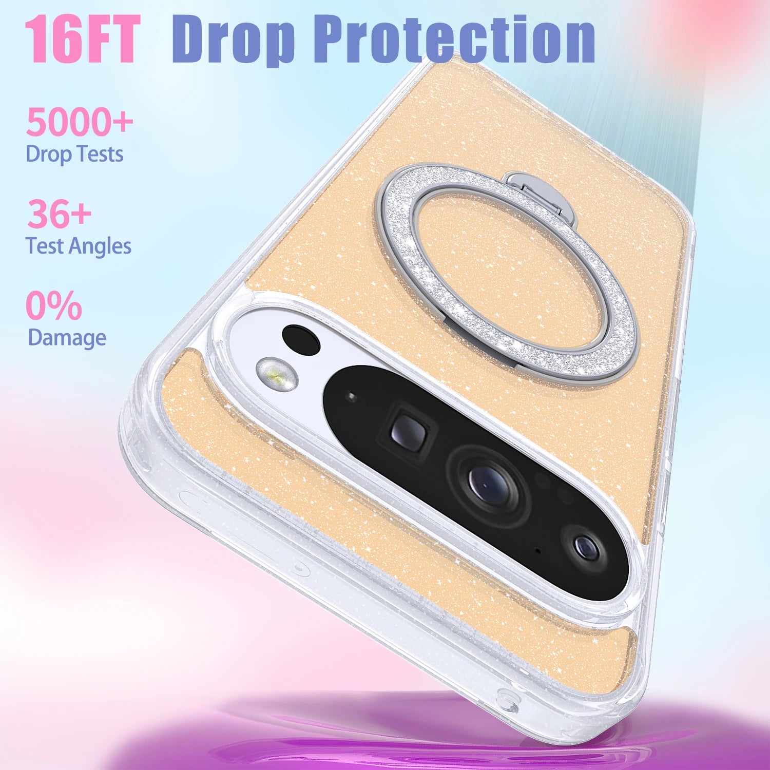 Google Pixel 9 Series Magnetic Protective Case with Ring Holder