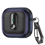 Shockproof Padded Case with Metal Carabiner Clip for AirPods 4