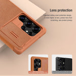 Protective Sliding Camera Leather Flip Case for Samsung Galaxy S25 Series