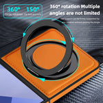 Samsung Galaxy Z Flip 7 Premium Leather Magnetic Case with Ring Holder