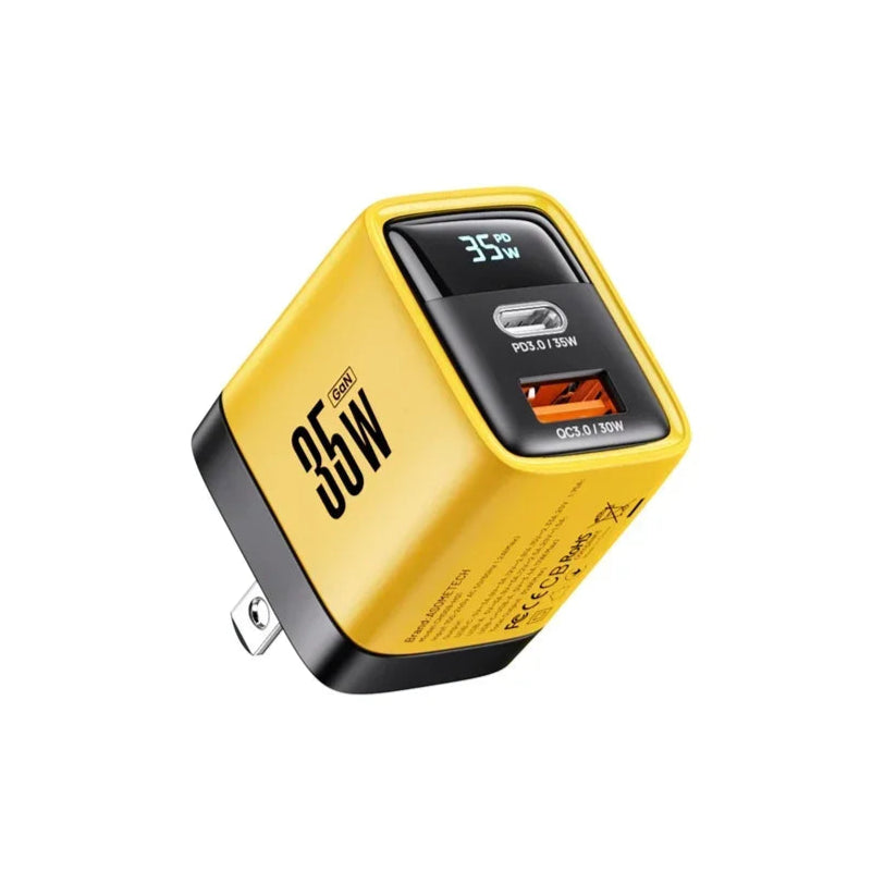 Asometech 35W USB-C GaN Fast Charger Compact Dual-Port Power