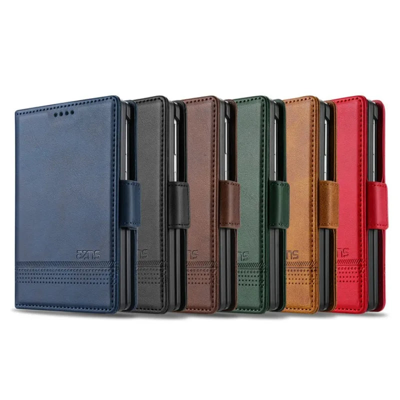 Leather Flip Wallet Case with Multiple Card Slots for Samsung Galaxy Z Fold 8