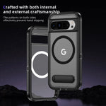 Military-Grade Protective Magnetic Case with Foldable Stand for Google Pixel 9 Series