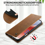 RFID-Blocking Leather Wallet Case with Magnetic Closure for Google Pixel 11 Series