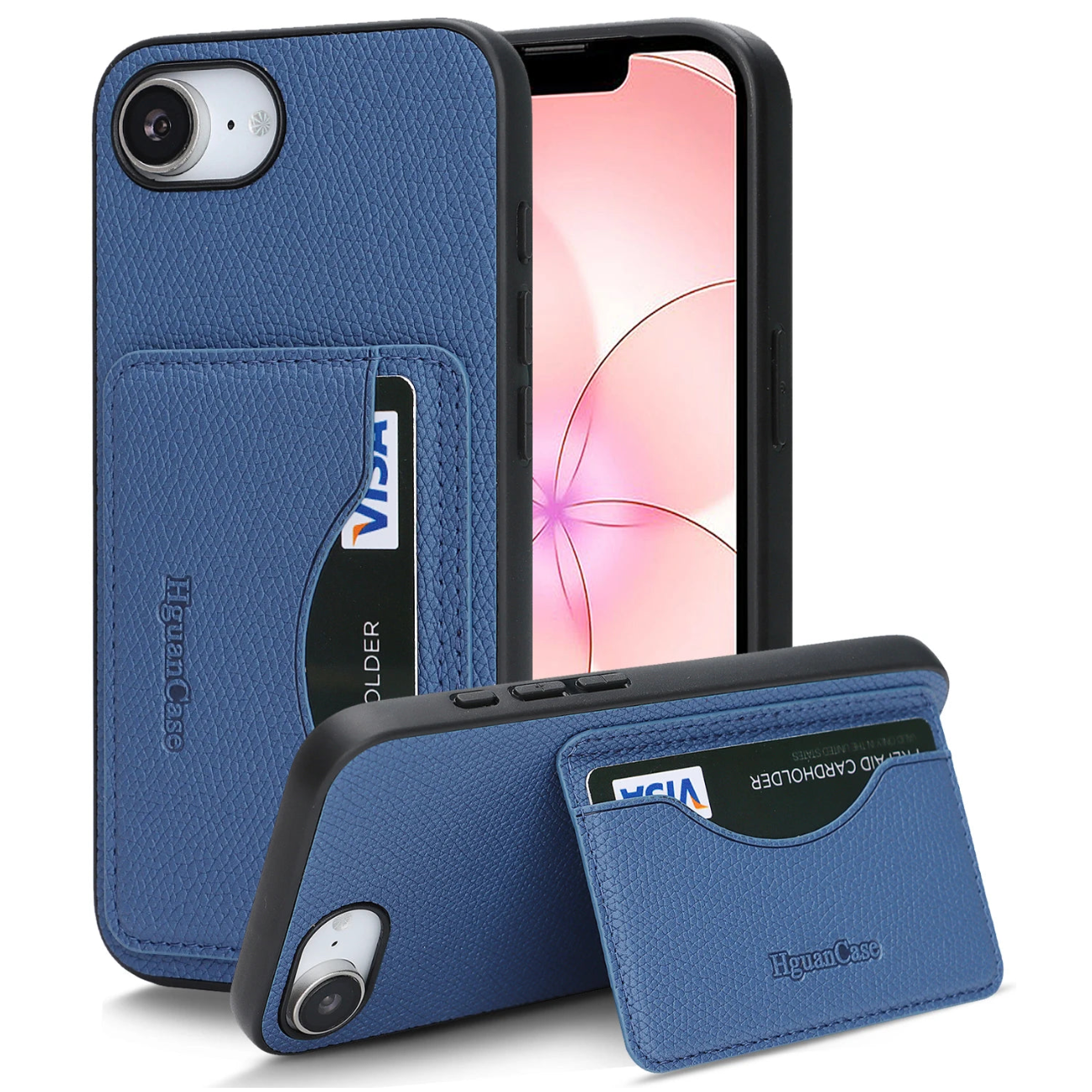 Luxury Shockproof Leather Case with Card Holder for iPhone 17e