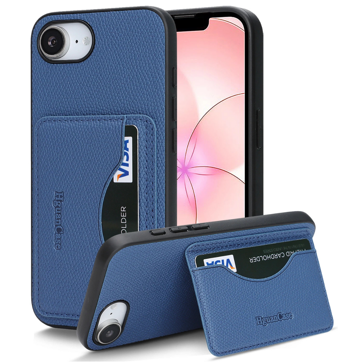 Luxury Shockproof Leather Case with Card Holder for iPhone 17e