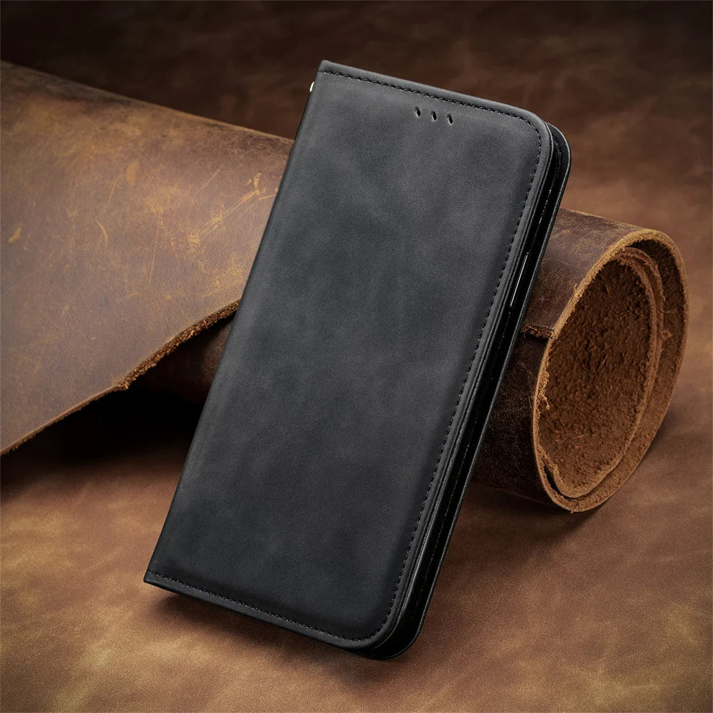 Business Flip Wallet Case with Card Holder for iPhone 17 Series