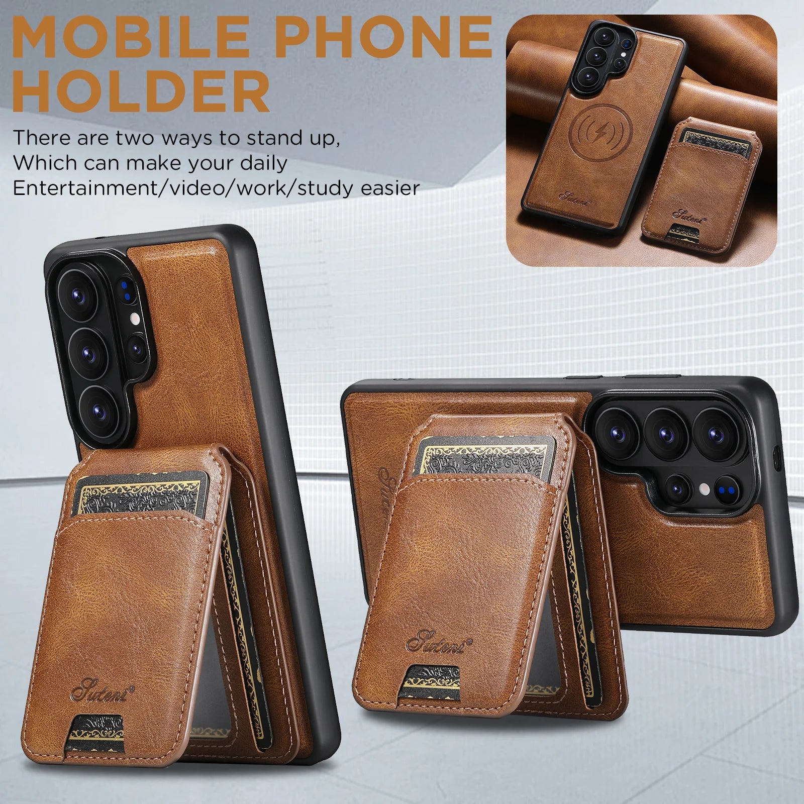 2-in-1 Detachable Oil Wax Leather Case for Samsung Galaxy S26 Ultra