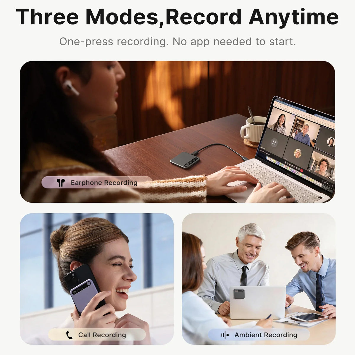 BOYA Notra AI 140+ Language Voice Recorder