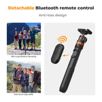K&F Extendable Tripod with Selfie Stick Function and Bluetooth Remote