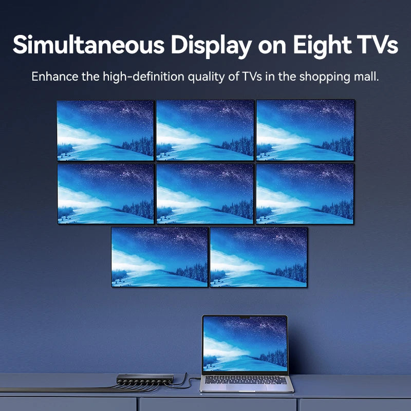 Vention 4K HDMI 1 Input 8 Output Splitter