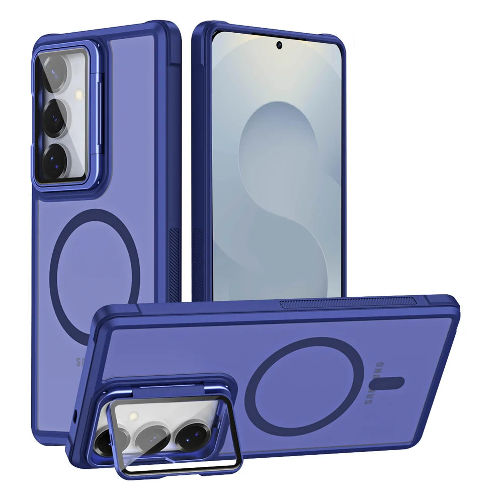 Luxury Magnetic Shockproof Case with Acrylic Camera Lens Protection for Samsung Galaxy S26 Series