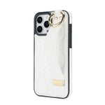 Shockproof Leather Phone Case with Wrist Strap & Ring for iPhone 16 Series