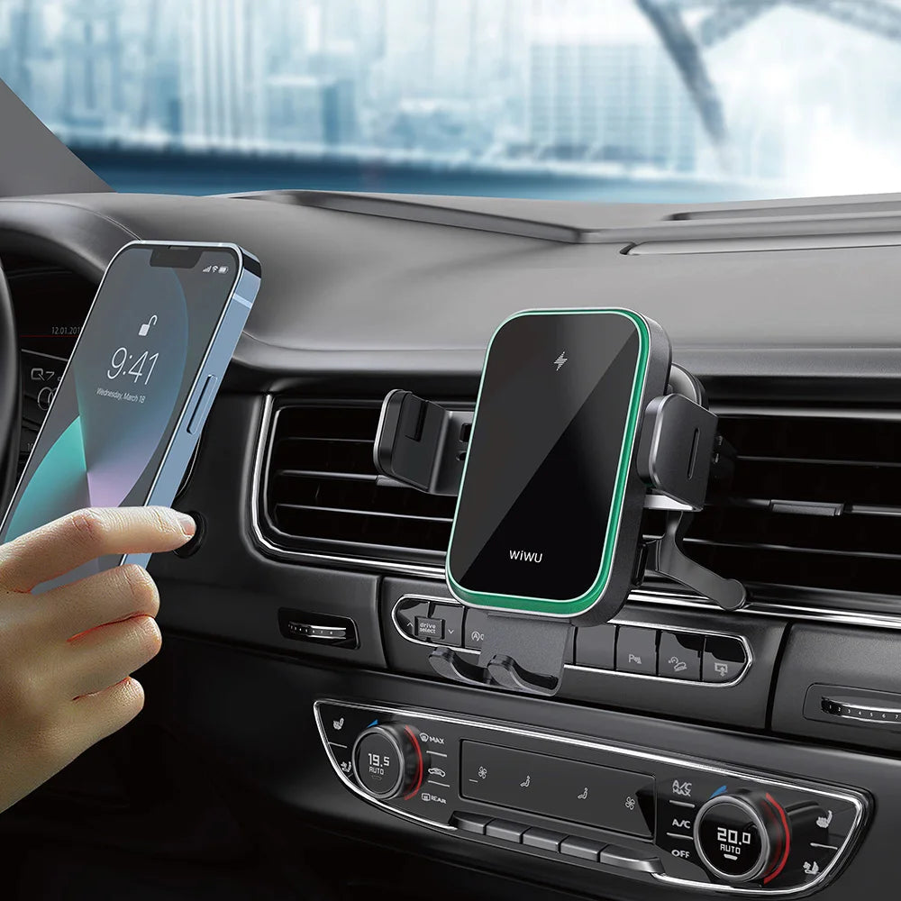 WiWU CH-313 15W Fast Wireless Charging Car Holder
