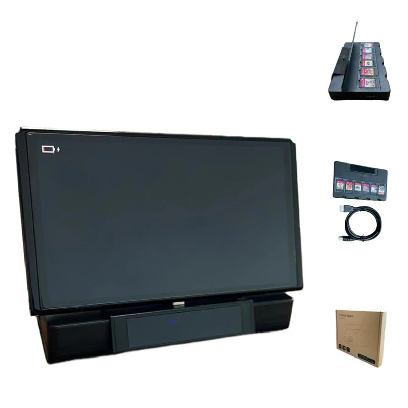 Portable TV Base Docking Station with Video Converter & Joy-Con Charger for Nintendo Switch