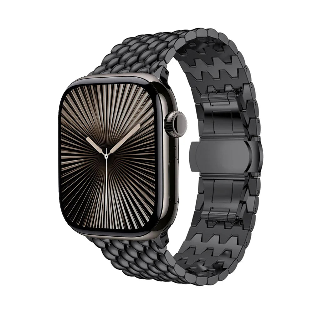 Luxury Dragon Pattern Metal Strap for Apple Watch