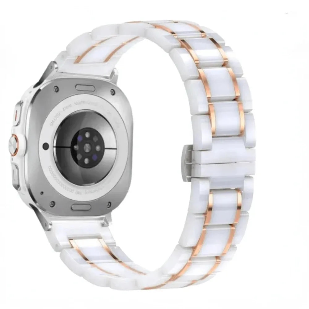 Premium Ceramic and Stainless Steel Strap for Samsung Galaxy Watch 8 & Galaxy Watch 8 Classic
