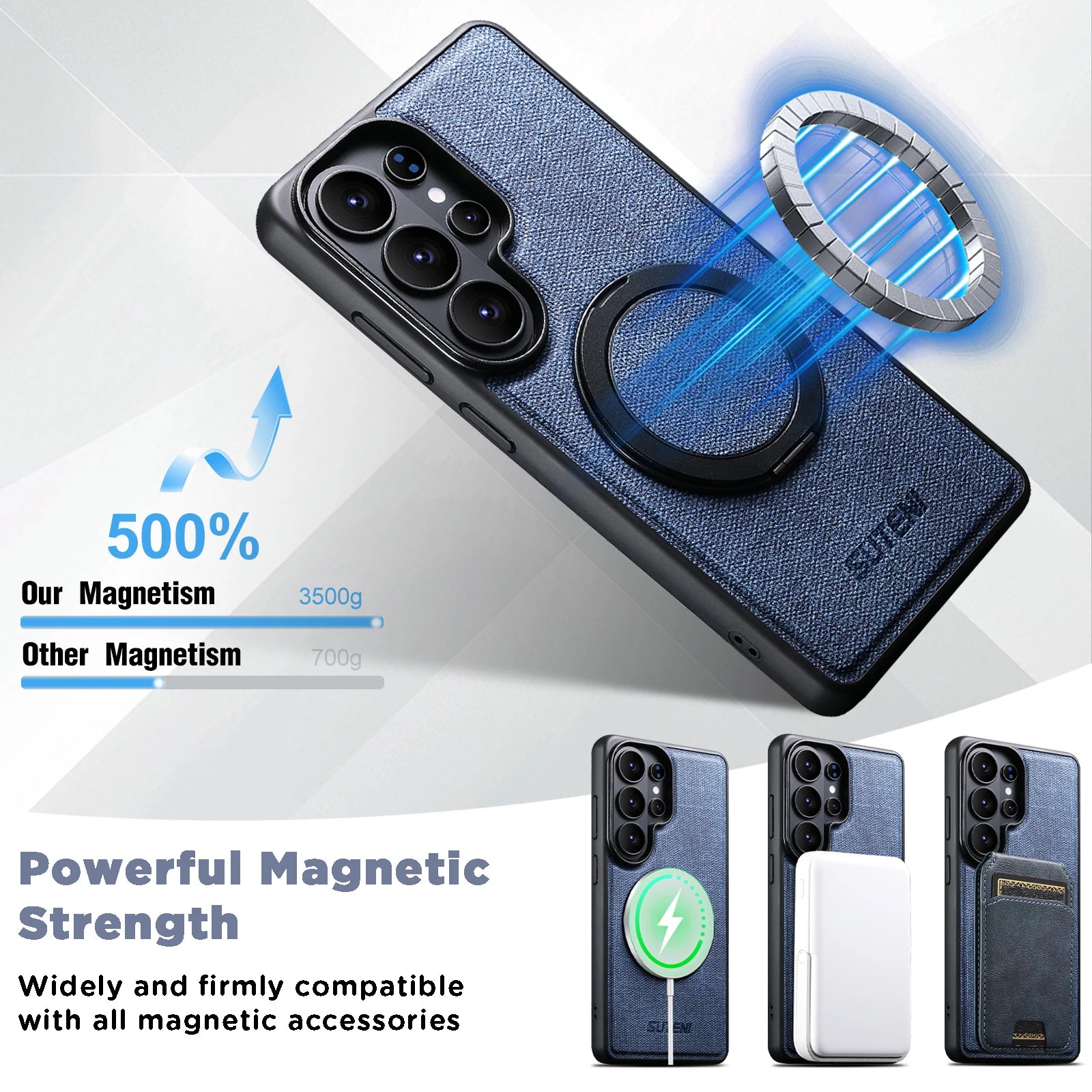 Premium Cowboy Pattern Leather Case for Samsung Galaxy S26 Ultra