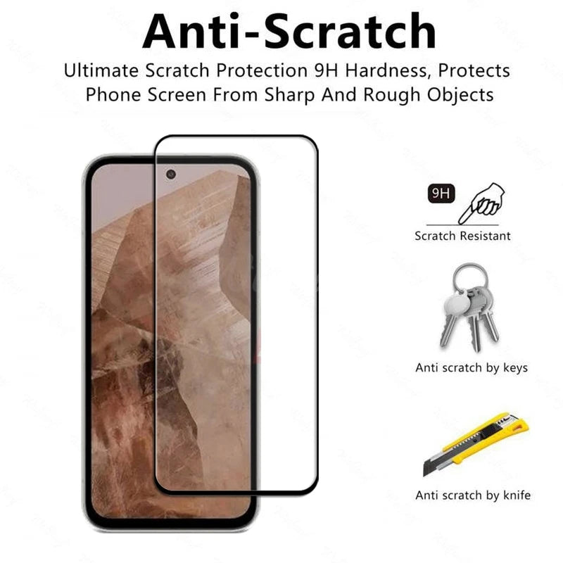 6-in-1 Tempered Glass Screen Protector and Camera Film Set for Google Pixel 8A