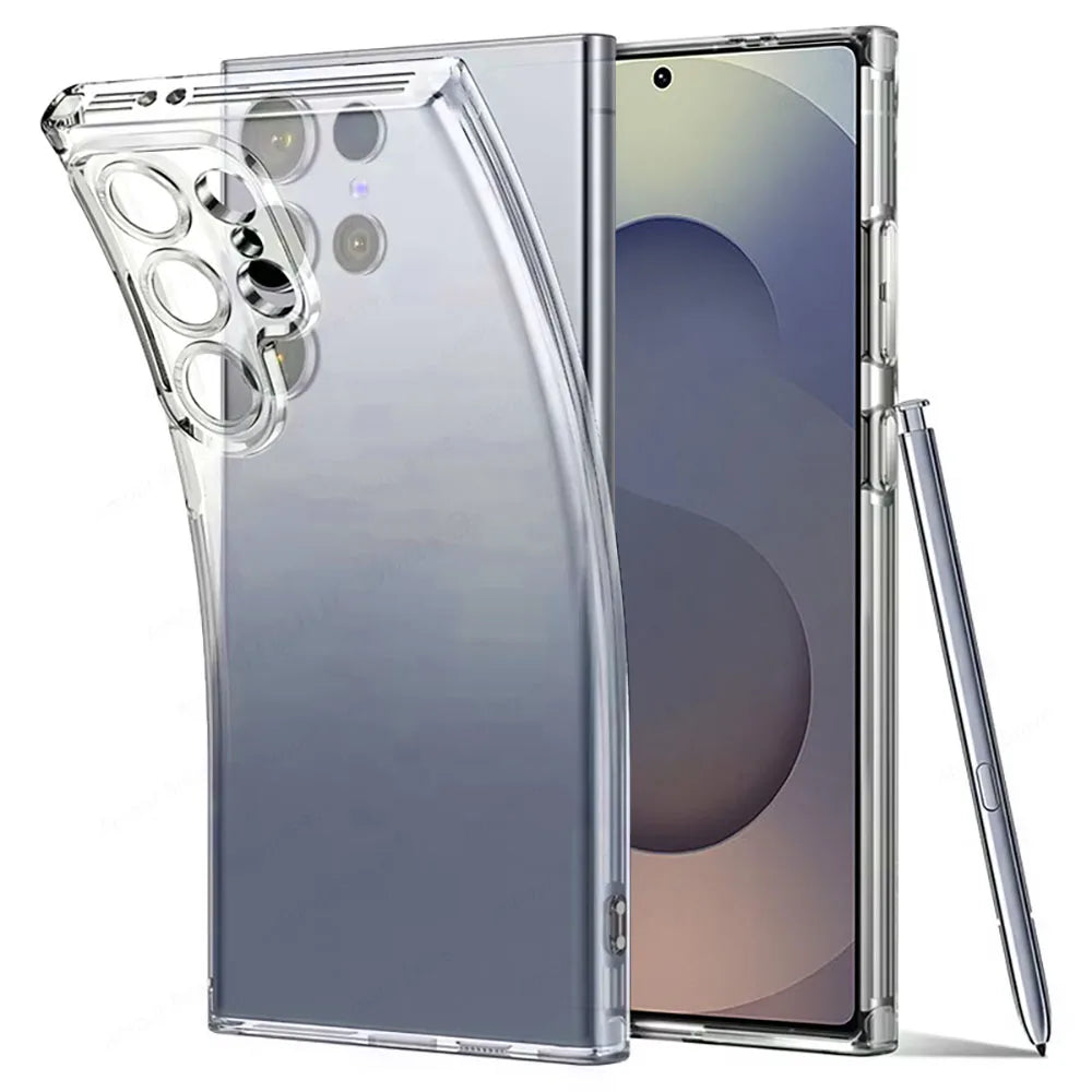 Clear Shock-Absorbing Transparent Case for Samsung Galaxy S25 Series