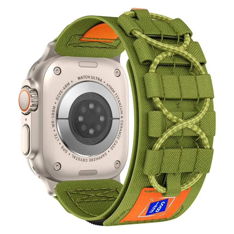Adjustable Nylon Sports Band with Hook-and-Loop Closure for Apple Watch