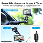 Ulanzi Go-Quick II Extendable Suction Cup Mount for Action Cameras & Smartphones