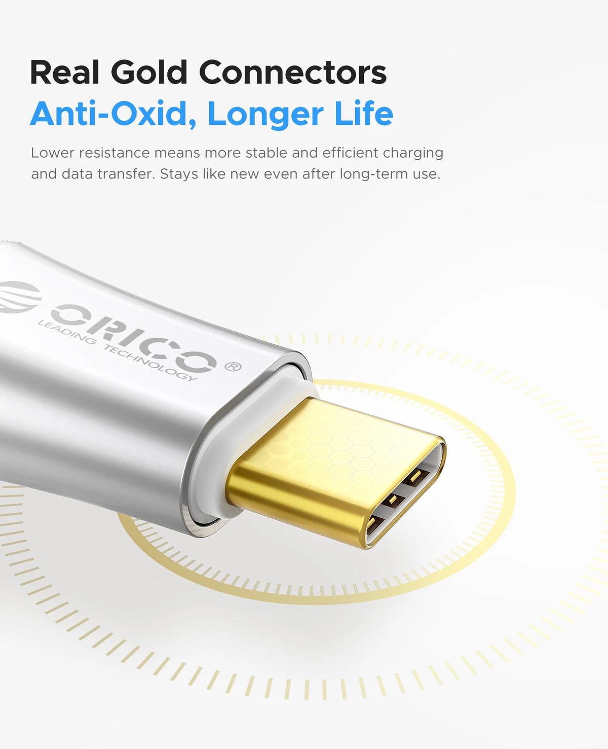 ORICO 240W USB-C Braided Fast Charging Cable
