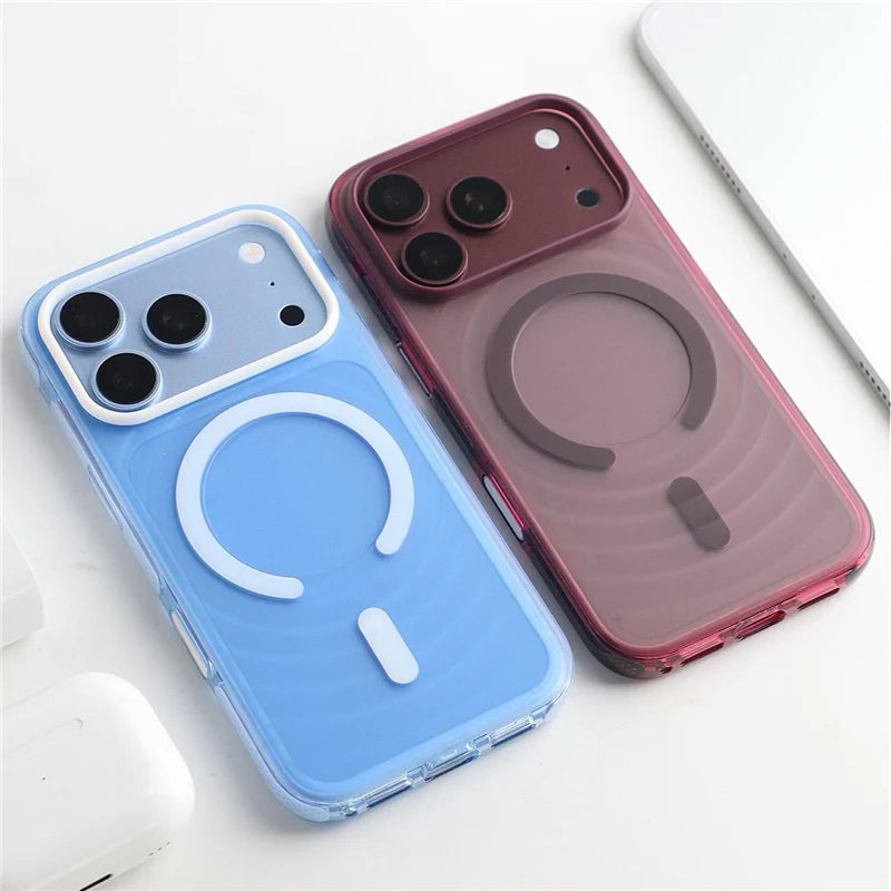 Transparent Airbag Corner Case with Raised Camera Protection Ring for iPhone 18 Series